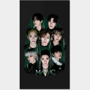 Stray Kids Maniac Illustration fanart Posters and Art